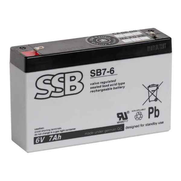 Akumulator SSB kwasowo - ołowiowy SB 7-6 8 Ah
