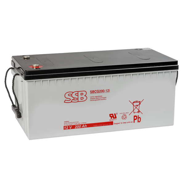 Akumulator SSB kwasowo - ołowiowy SBCG 200 - 12i 200 Ah