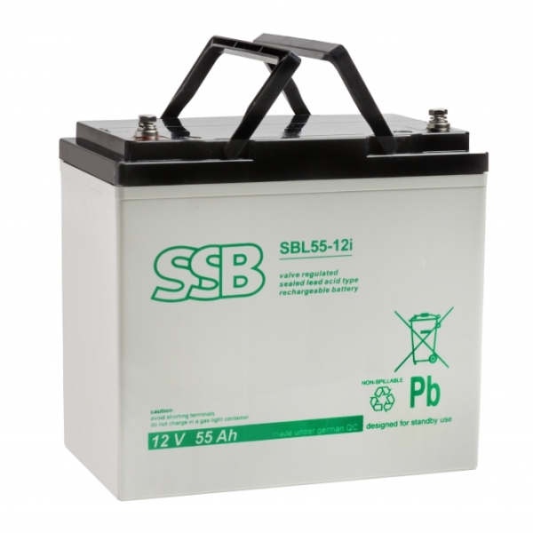 Akumulator SSB kwasowo - ołowiowy SBCG 55 - 12i 55 Ah