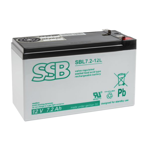 Akumulator SSB kwasowo - ołowiowy SBL 7,2-12L 7,2 Ah