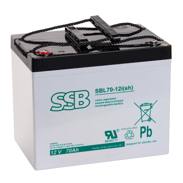 Akumulator SSB kwasowo - ołowiowy SBL 70 - 12i(sh) 70Ah