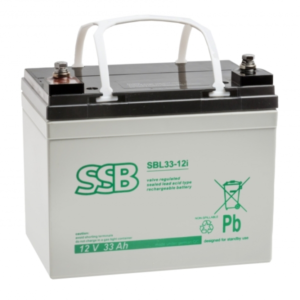 Akumulator SSB kwasowo - ołowiowy SBCG 33 - 12i 33 Ah
