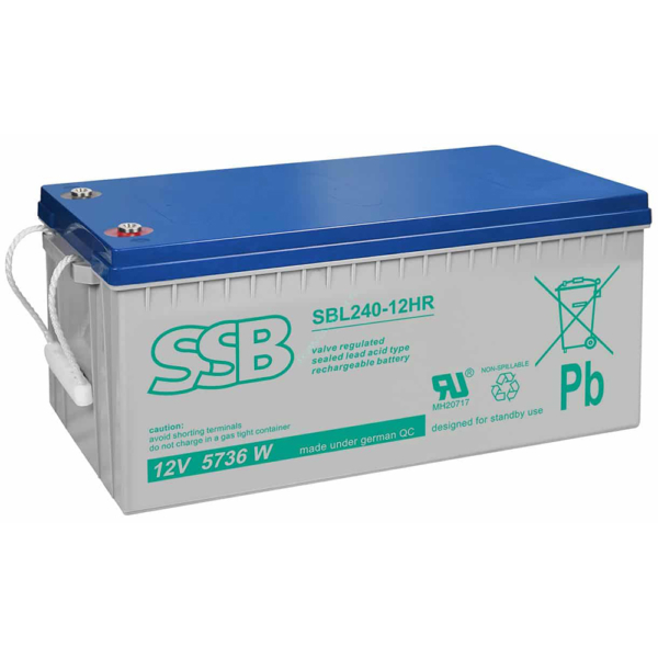 Akumulator SSB kwasowo - ołowiowy SBL 240-12HR 225Ah